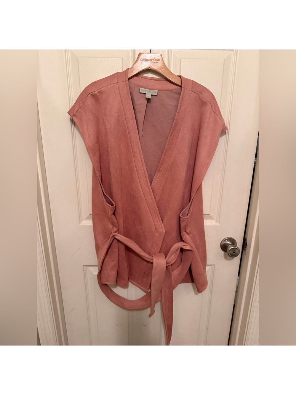Ryegrass Suede Pantsuit Dusty Rose Western Plus Size 22W 3X - Picture 3 of 9